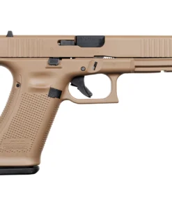 GLOCK 17 Gen 5 Apollo Custom 9mm Semiautomatic Pistol with tan Apollo Custom finish and full-size polymer frame