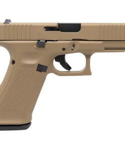 GLOCK 45 9mm Striker-Fired Pistol with Flat Dark Earth polymer frame and compact slide.