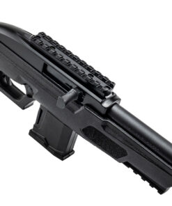 Rossi RS22 Compact semi-automatic .22 LR tactical pistol featuring a 6-inch threaded barrel, AR-style grip, Picatinny rail, manual safety, and 10-round magazine.