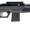Rossi RS22 Compact semi-automatic .22 LR tactical pistol featuring a 6-inch threaded barrel, AR-style grip, Picatinny rail, manual safety, and 10-round magazine.
