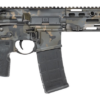 HK MR556 Night Ops CNC Firearms custom AR-platform firearm chambered in 5.56 NATO featuring a Night Ops camouflage finish, SBA5 brace, free-float M-LOK handguard, and 30-round magazine.