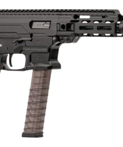 Panzer Arms ARP9 semi-automatic 9mm AR-style pistol featuring a 6.5-inch barrel, Picatinny rails, black finish, ergonomic grip, and 33-round magazine.