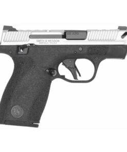Smith & Wesson Bodyguard 2.0 .380 ACP micro-compact pistol with a 3.1-inch compensated barrel, stainless steel slide, black polymer frame, manual safety, and 12+1 capacity.