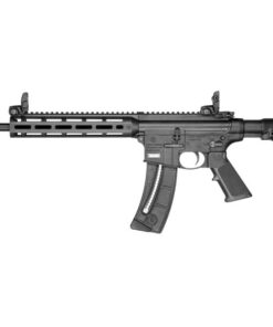 Smith & Wesson M&P 15-22 Sport .22 LR semi-automatic rifle with 16.5-inch threaded barrel, M-LOK handguard, adjustable stock and 25-round magazine.