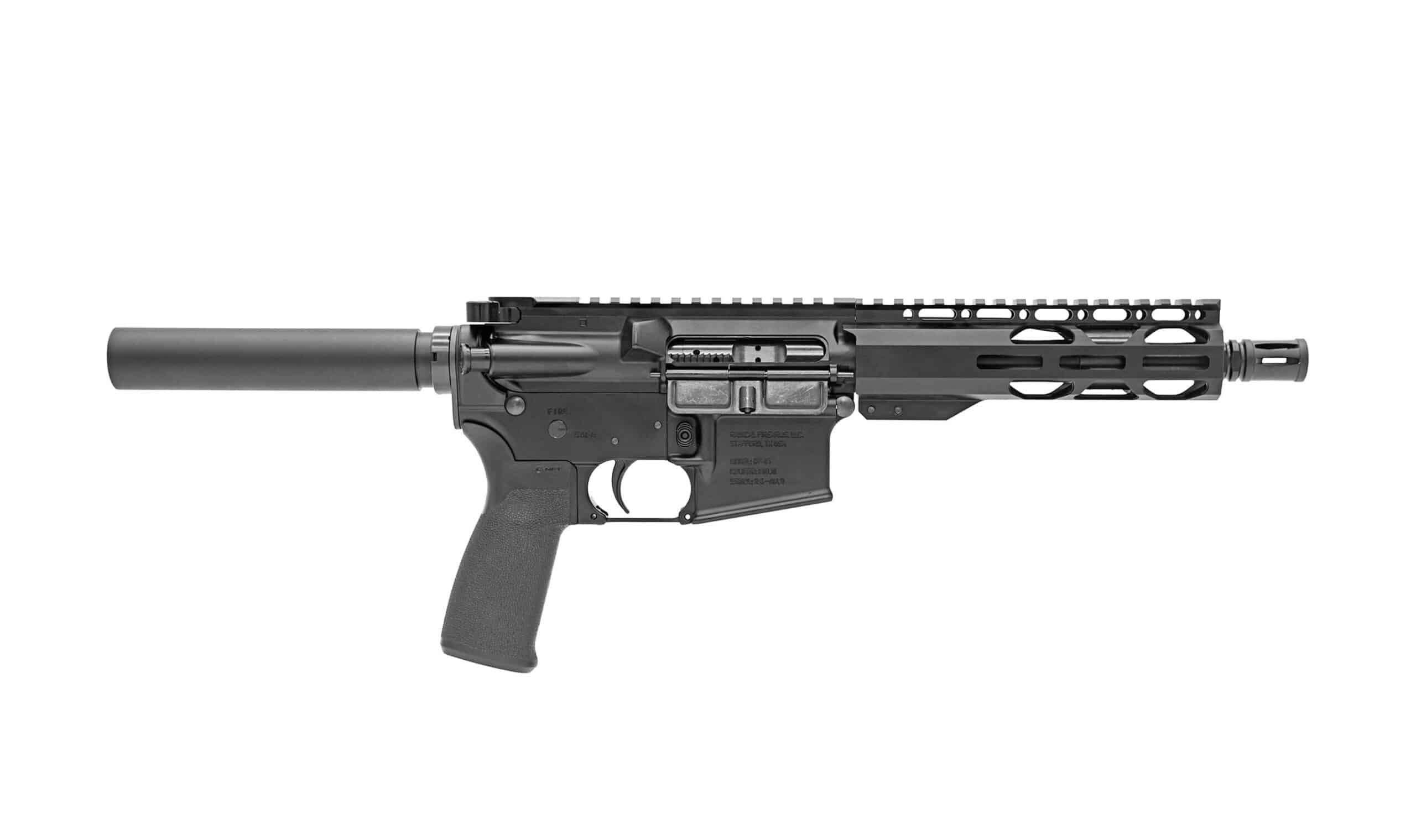 Radical Firearms FP7.5-5.56M4-7RPR AR-style pistol chambered in 5.56 NATO featuring a 7.5-inch barrel, free-float M-LOK handguard, forged receivers, and full-length Picatinny rail.