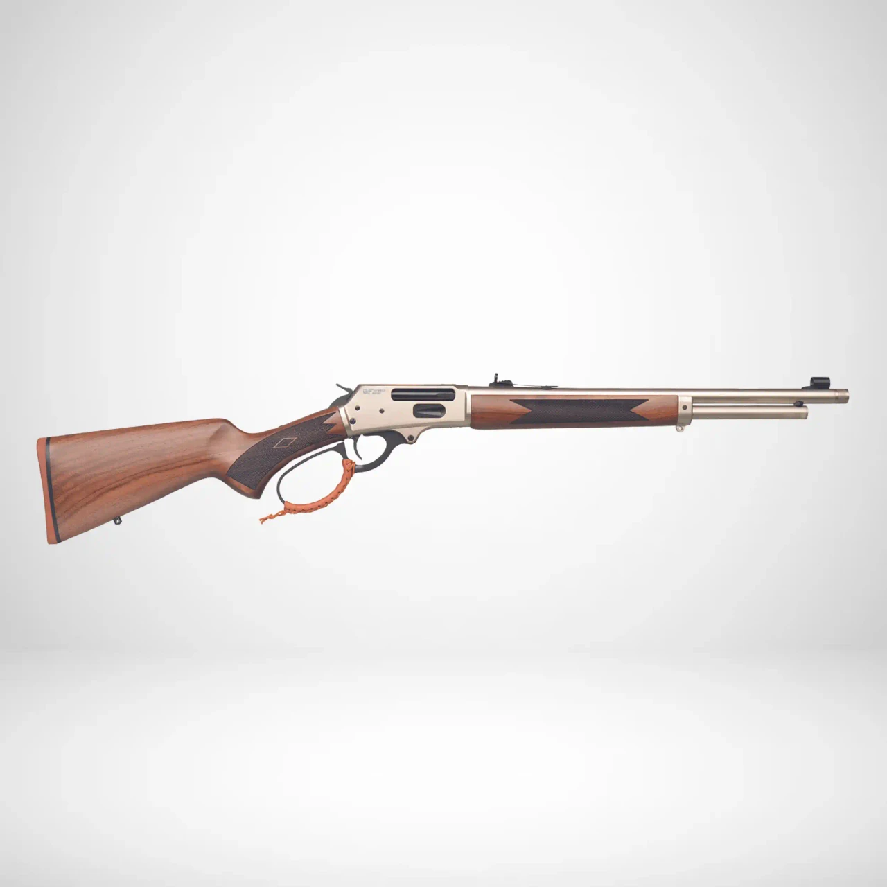 GForce Arms LVR30S 30-30 Win lever action firearm with walnut stock and nickel finish