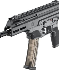 Springfield Armory Kuna 9mm semi-automatic pistol with 6-inch threaded barrel, roller-delayed operating system, Picatinny rail and 30-round magazine.
