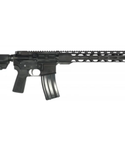 AR-15 semi-automatic rifle chambered in .223 Remington and 5.56 NATO with 16-inch threaded barrel, M-LOK handguard and adjustable stock.