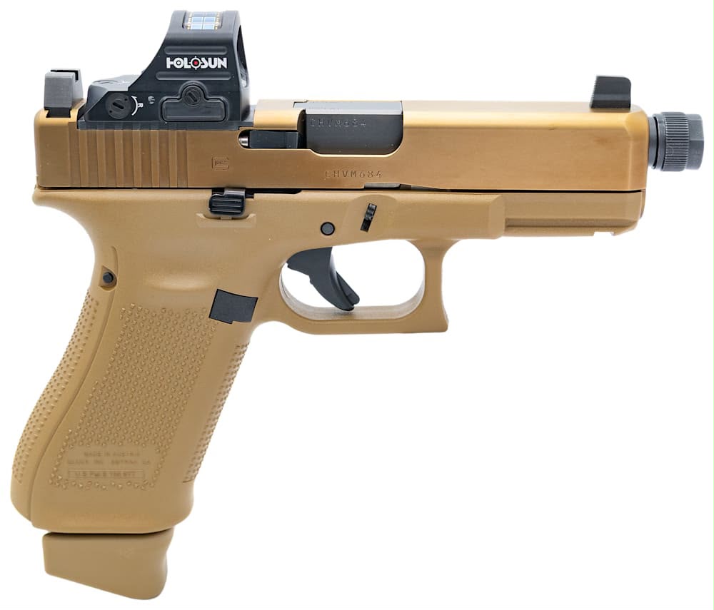 GLOCK 19X V MOS semi automatic pistol with Holosun HS507C optic