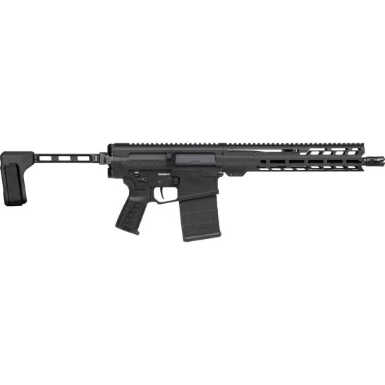 CMMG DISSENT MK3 8.6 Blackout firearm in Armor Black finish, side view