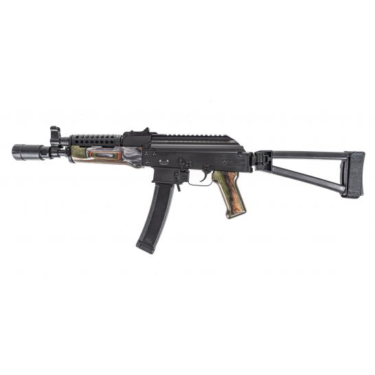 PSA AK-V 9mm Voodoo with multicolored furniture and ventilated upper handguard