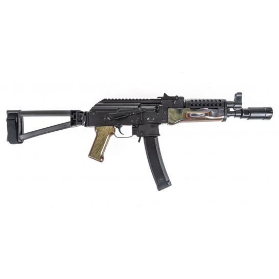 PSA AK-V 9mm Voodoo with multicolored furniture and ventilated upper handguard
