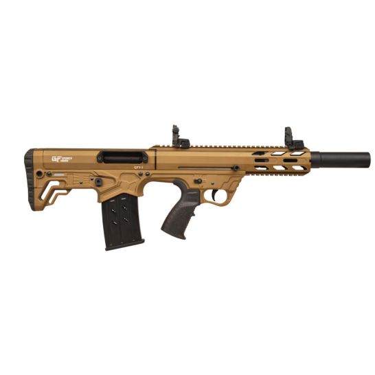 GForce Arms GFY-1 12 gauge semi-auto bullpup shotgun with 18.5-inch barrel in Burnt Bronze