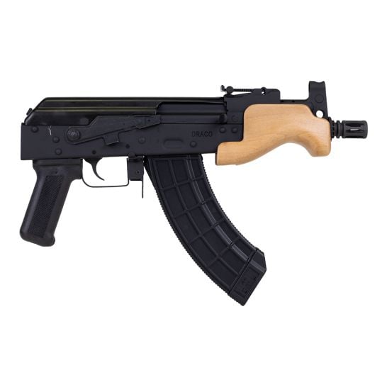 Century Arms Micro Draco 7.62x39mm with wood handguard and black finish