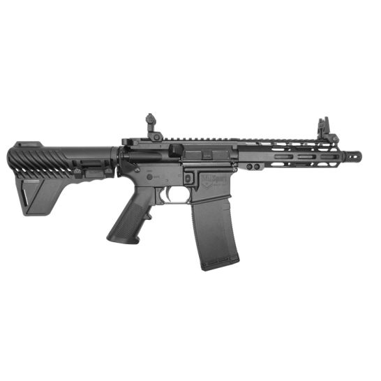 ATI Milsport 5.56 NATO AR pistol with 7.5-inch barrel, Blade brace, and black finish