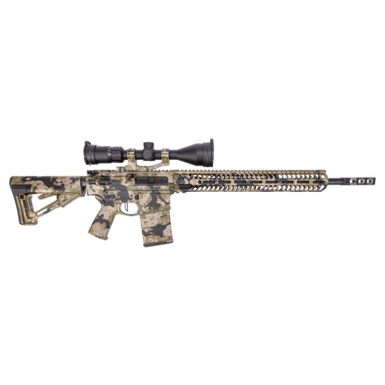 PSA Custom PA10 Gen3 .308 Win rifle in Wraith Camo with SIG Sauer Buckmasters scope