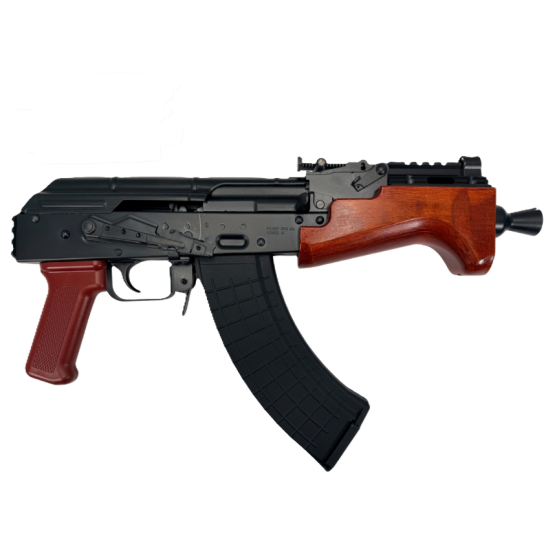 Pioneer Arms Micro Hellpup Pro 7.62x39 pistol with Polish Red furniture