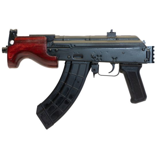 Alternative view of Century Arms Micro Draco 6.25" 7.62x39 30rd Pistol – Russian Red Furniture with Rail (HG2797PR-N)